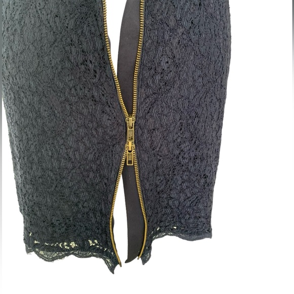 Adrianna Papell Navy Lace Sheath Dress | Size 4 - Picture 10 of 14